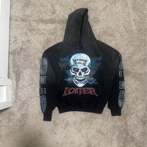 Black Hoodie with Skull Design